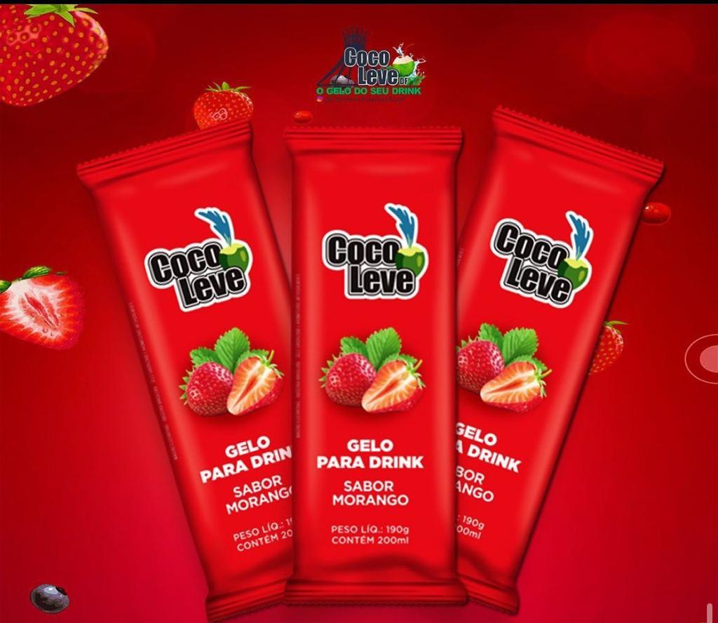 Gelo - morango - 200gr