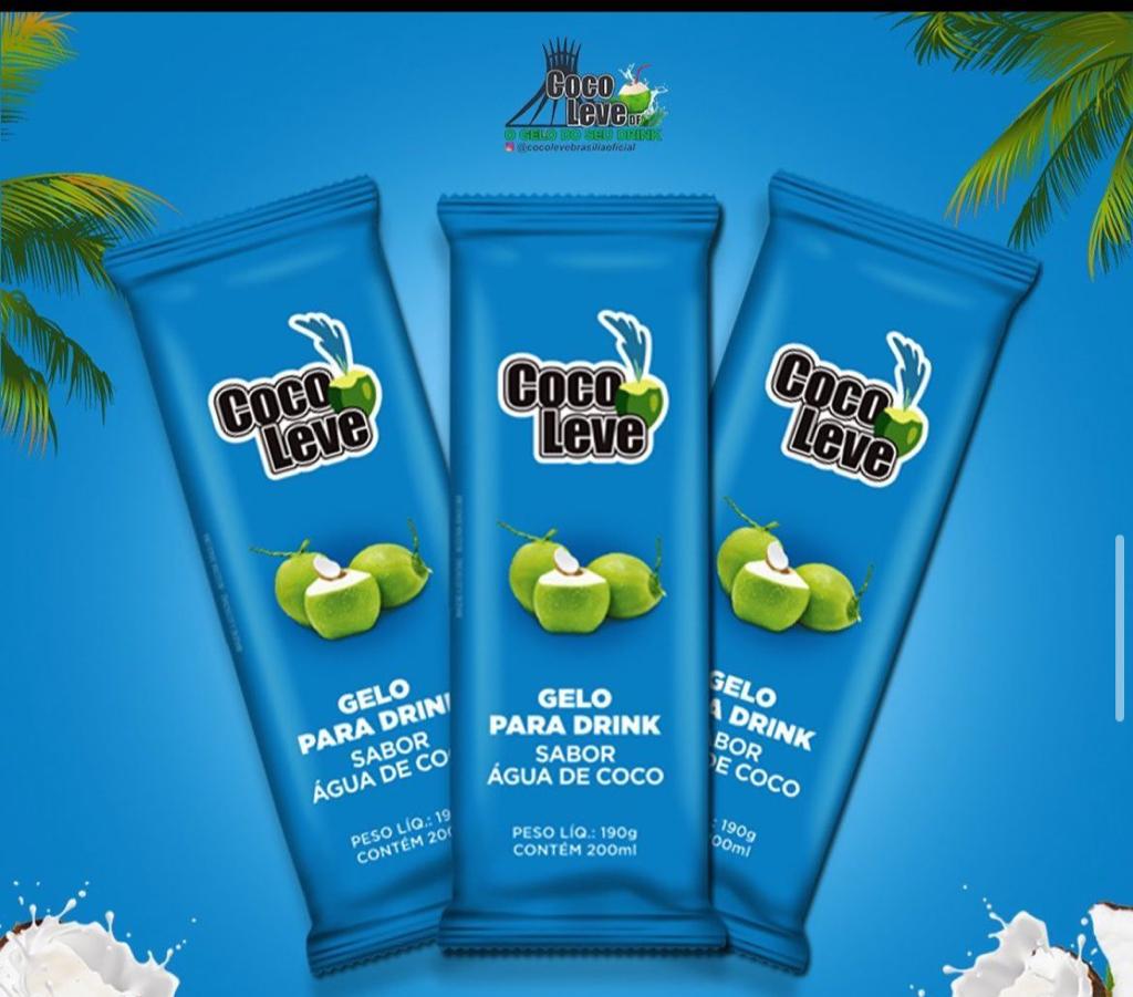 Gelo - água de coco - 200gr